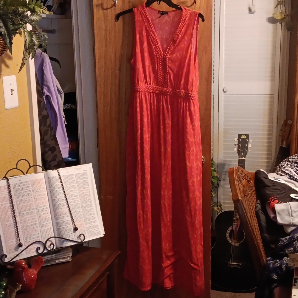 Orange Braided Maxi